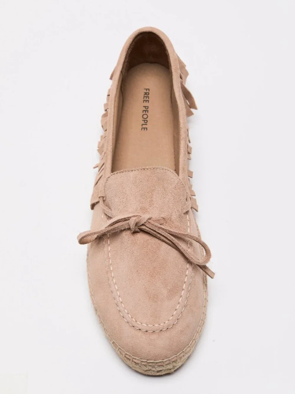 FREE PEOPLE Faraway Fringe Espadrilles / Dusty Rose